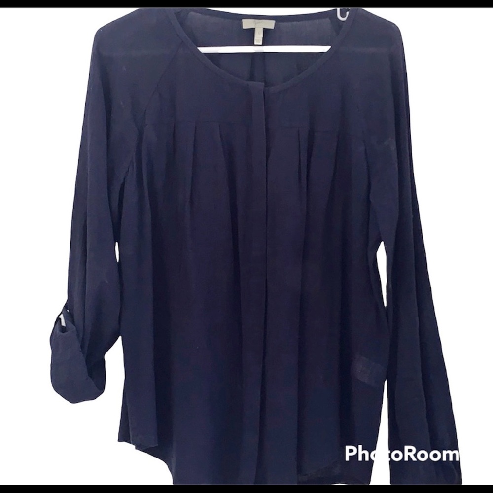 EUC JOIE Linen Crepe Breezy Top (L)